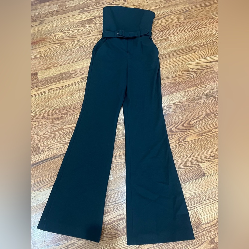 Retail For $650 A.L.C. Womens Kate Black Strapless Wide Leg Formal Jumpsuit 2